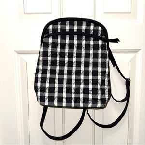 Vera Bradley Black and Gray Patterned Fabric